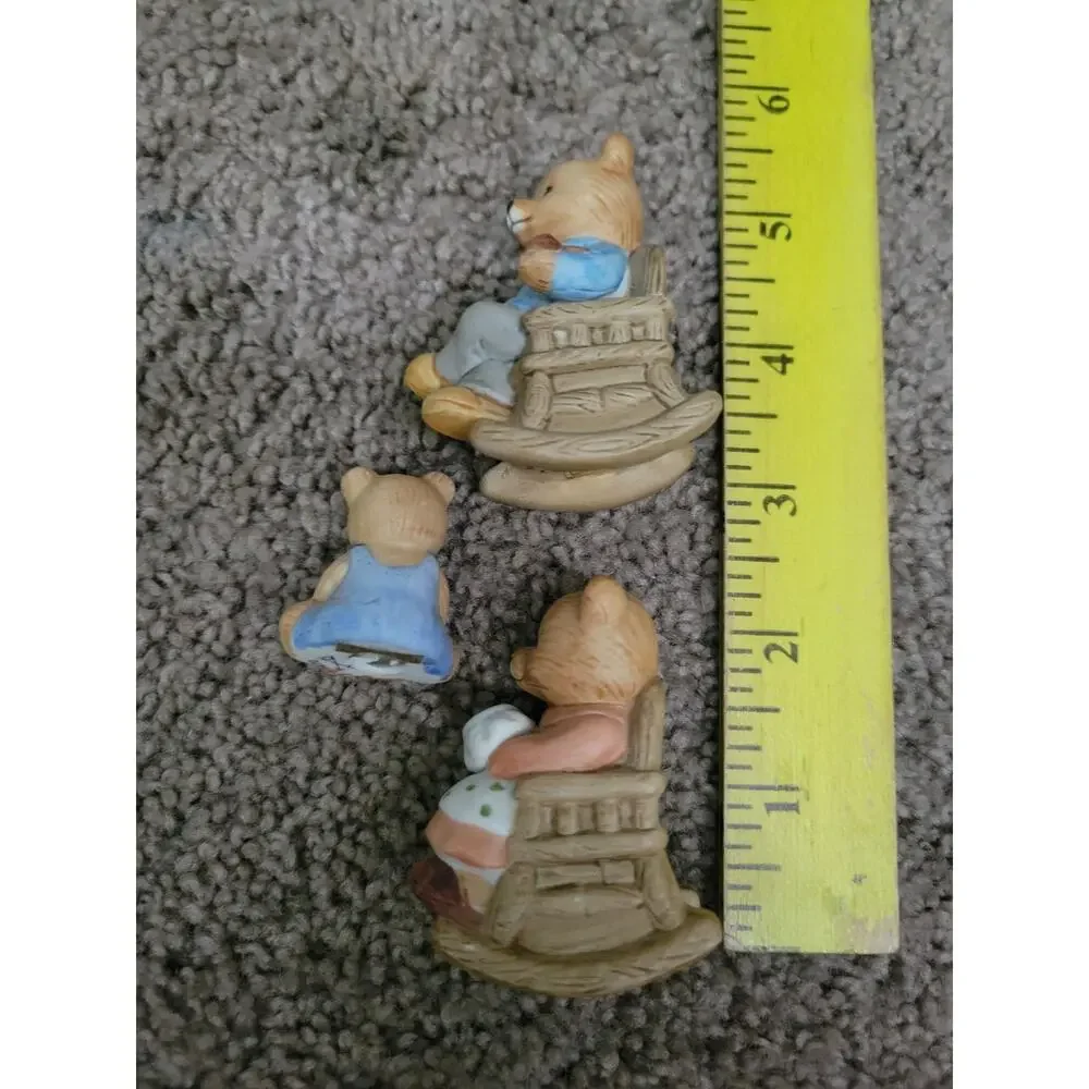 Vintage HOMCO Three Little Bears Figures #1470 (3pc) Mama Papa Baby Bear